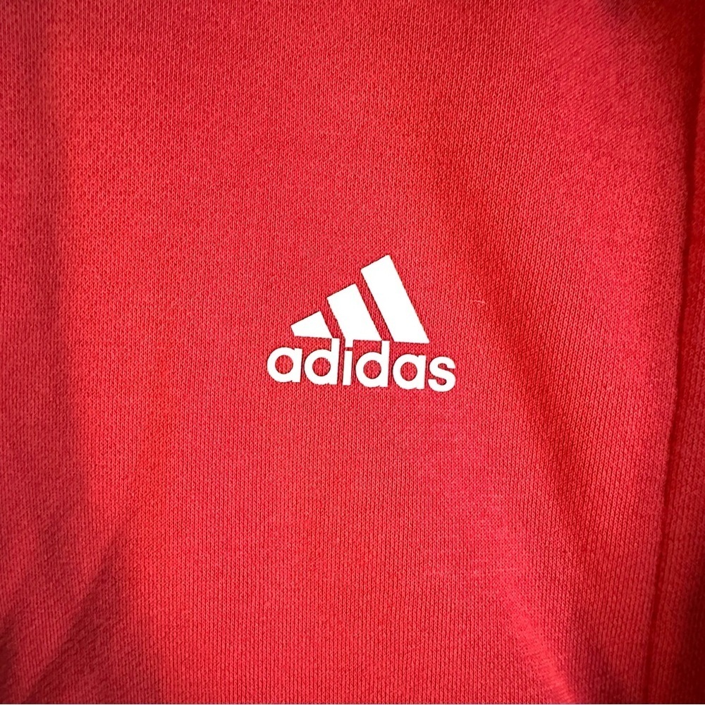 ADIDAS Chicago Bulls NBA Red & Black Train Jacket, Full Zip Hoodie, Sz M - Picture 4 of 12